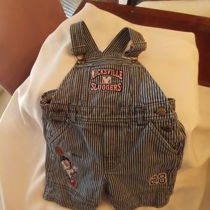 Micky slugger overalls striped